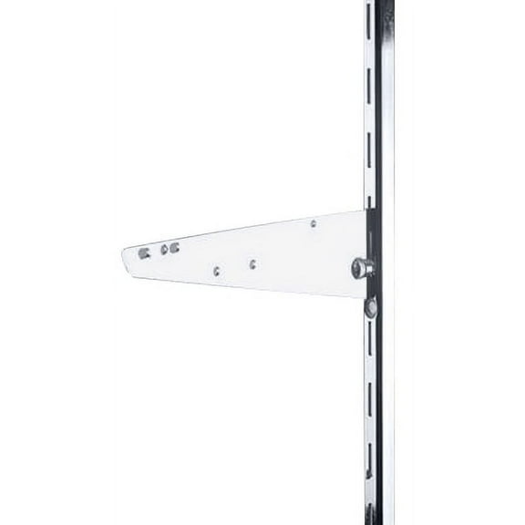 SSWBasics 10 inch Chrome Knife Bracket for Slotted Standard - 1 inch slots 2 inch on center - Pack of 6