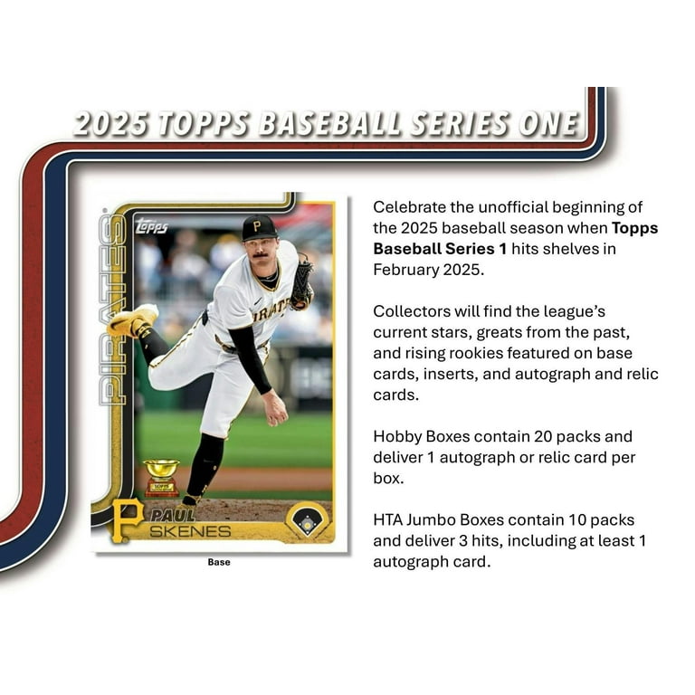 2025 Topps Series 1 Baseball Hobby Box - Walmart.com
