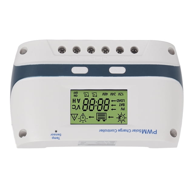 Solar Panel Battery Intelligent Regulator,12V 24V PWM Solar PWM Solar Charger Controller Solar Panel Charger Controller Tried and Trusted