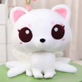 thumbnail image 1 of 9. 8inch Lifelike White Fox Plush Toy Nine-tailed Fox Plushie Soft Hugging Pillow Nine Tails Fox Stuffed Animals Kyuubi Kitsune Dol, 1 of 4