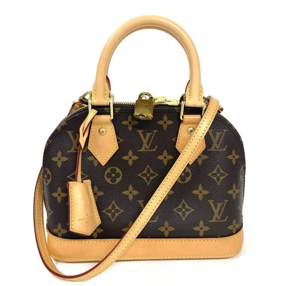 Pre-Owned Louis Vuitton Alma BB handbag, Monogram canvas, M53152, gold hardware.