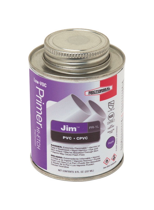 Rectorseal Jim Purple Primer And Cement, How To Get Purple Pvc Primer Off Floor