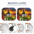 thumbnail image 6 of Balery Fall Village Scenery Sun Shield 2 Pack For Car Front Windows Foldable Sun Visor Protector Blocks Max Uv Rays And Keeps Your Vehicle Cool For Most Sedans Suv Truck, 6 of 7
