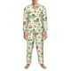 thumbnail image 3 of Fotbe Cute Frog Pijama de Hombre con Estampado de Manga Larga, Conjunto de 2 Piezas, Ropa de Dormir Suave y Cómoda con Bolsillos-X-Large, 3 of 7