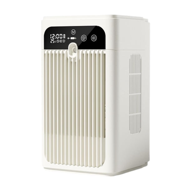 de Aire Mini Portátil con Ventilador de Mesa USB Ajustable Humidificador con Función de Nebulización y Diseño Compacto Adecuado para