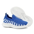 thumbnail image 2 of NOEGOEU Boys Girls Slip on Mesh Shoes Non Slip Soft Sole Breathable Lightweight Sneakers for Kids (Blue,2), 2 of 8