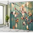 thumbnail image 5 of Ambesonne Japanese Shower Curtain, Pink Cherry Sakuras, 69"Wx70"L, Forest Green Pale Pink, 5 of 5