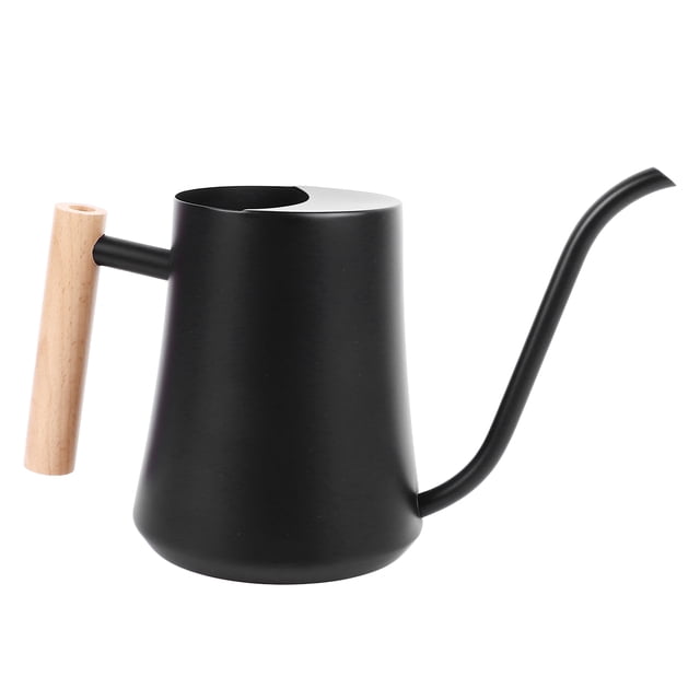 Regadera Pequeña, De Madera, Regadera, Herramienta De Jardín, Acero Inoxidable, 1L, Evita Arañazos Para Plantas De Interior