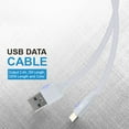 thumbnail image 5 of Bemz Rope USB Cable for Samsung Galaxy S21 FE (USB-C to USB-A Cable) with Touch Tool - 6.5 Feet (2 Meters), White, 5 of 5
