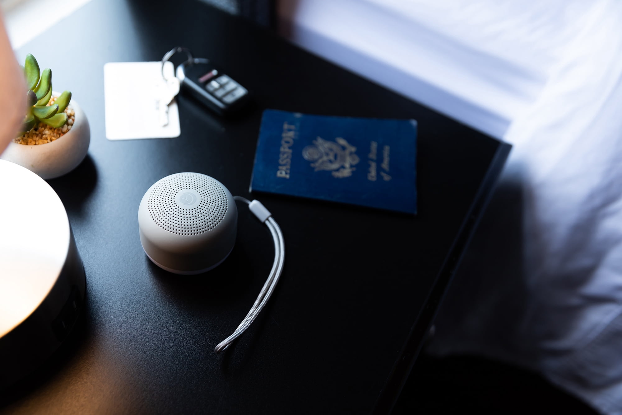 Yogasleep Travel Mini White Noise Sleep Sound Machine with Night Light, Gray
