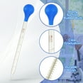 thumbnail image 3 of Pipetas de goteo graduadas Uxcell 4 piezas 15 ml reutilizables de vidrio borosilicato para transferencia de líquidos para laboratorio, química, transparente, 3 of 6