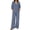 Light Purple, variant on Women's 2-Piece Pants Set V-Neck 3/4 Sleeve High Waist Wide Leg Cloud Cotton Casual Lounge Outfit S-XXXL
