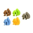 thumbnail image 2 of Kiplyki 5Pcs/set Squirrels Tea Bag Hanging Holder Cup Silicone Cup Marker Kitchen Gadget, 2 of 9