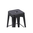 thumbnail image 4 of Hometrends 24 inch Metal Stackable Kitchen Stools, Black, 4 of 6