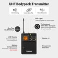 thumbnail image 4 of Sistema de micrófono inalámbrico TONOR UHF con 4 Lavalier/Auriculares, 4 of 9