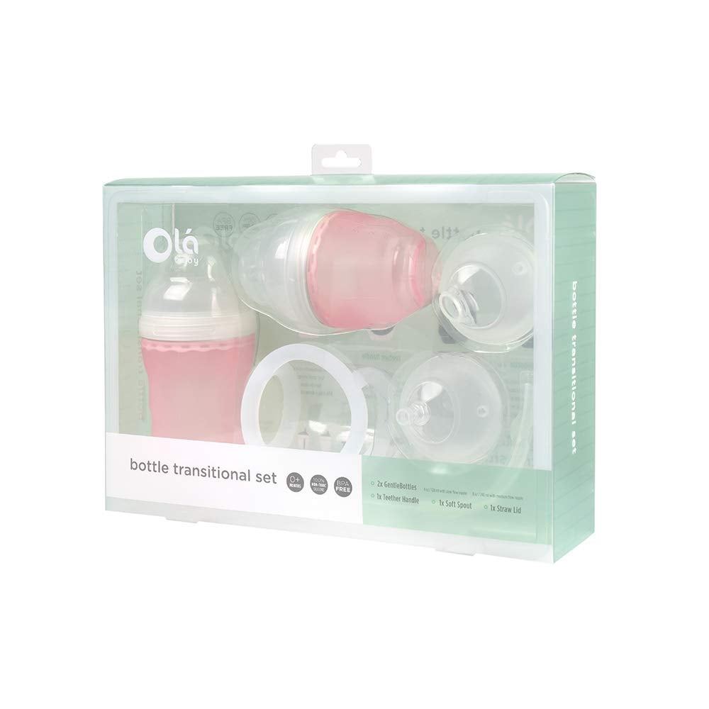 Olababy Bottle Transitional Set (Rose)