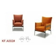 thumbnail image 3 of Divani Casa Joseph Modern Orange Fabric Accent Chair, 3 of 3