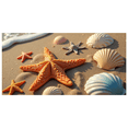 thumbnail image 2 of LUUFILx Beach Themed Starfish Shells Banner Background Party Decorations, 2 of 8