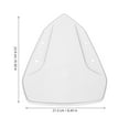 thumbnail image 2 of UPOUART Clear Motorcycle Windshield White Plastic Front Windscreen for Better Wind Resistance, 2 of 7