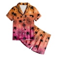 thumbnail image 4 of NIEWTR Pumpkin Ghost Pajamas For Girl Boy Halloween Short Sleeve Shorts Silk Pj Sets Kids Halloween Lounge Sleepwear, 4 of 5