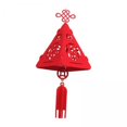thumbnail image 1 of Abbracc 2 Triangular Chinese Lantern, 3D Lantern, Red Fu, 1 of 9