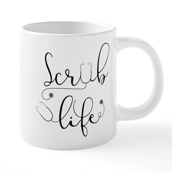 CafePress - Scrub Life - 20 Oz White Ceramic Mega Mug
