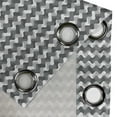 thumbnail image 4 of Ambesonne Vintage Grommet Curtain, Gradient Retro Lines, 50" x 96", Charcoal Grey, 4 of 6
