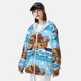 thumbnail image 3 of Balery Animals on Noah's Ark Sudadera ligera de manga larga con capucha y protección solar UPF 50+ para hombre y mujer, ideal para pesca y running-XX-Large, 3 of 7