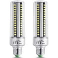 thumbnail image 1 of Bombilla LED E27 de 25 W, blanco cálido 3000 K, 2500 LM, alta luminosidad, equivalente a una bombilla halógena de 200 W, no regulable, bombilla LED tipo maíz E27 para techo, paquete de 2 [Clase energé, 1 of 5