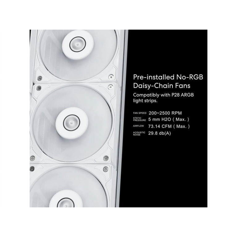 Lian Li HSLCD36SW HYDROSHIFT 360 AIO Liquid Cooler White