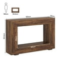 thumbnail image 5 of Barara King Console Table, Entryway Table, Console Sofa Table, Display Shelf,Farmhouse Console Table, 47" Wood Entryway Sofa Table with Storage,Rustic Brown, 5 of 6
