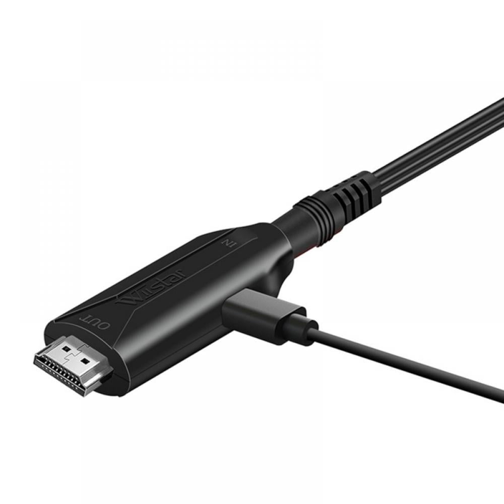 Adaptador HDMI a SCART Plug and Play Adaptador de video 1080P Interruptor  HDMI Entrada HDMI Cable de enlace HD HDMI a SCART Cable HDMI a SCART Cable