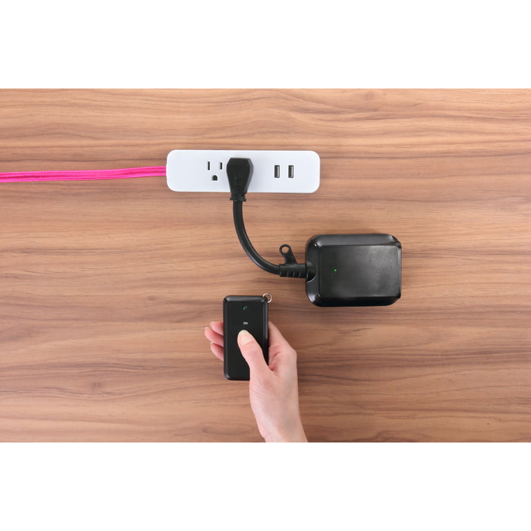 Wireless Wall Switch Remote Control Outlet Surge Suppressor 4000V