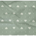 thumbnail image 4 of oneOone Organic Cotton Poplin Twill Fabric Dot & White Heart Print Fabric by The Yard 42 Inch Wide, 4 of 4
