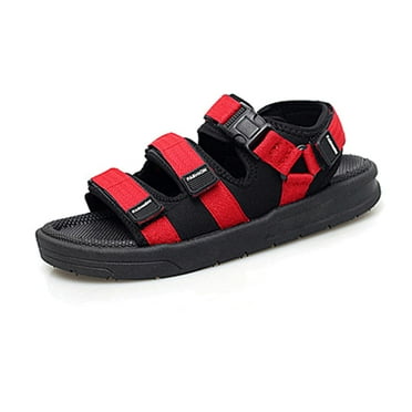 PEONAVET Men's Sandals Arch Support Casual Genuine Leather Summer Outdoor Beach Fisherman Sandals for Men - Summer Savings Clearance