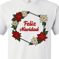 thumbnail image 4 of Inktastic Feliz Navidad Poinsettia T-Shirt, 4 of 5