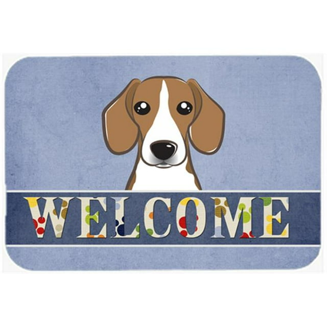 Carolines Treasures BB1425CMT Beagle Welcome Kitchen & Bath Mat, 20 x 30