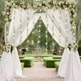 thumbnail image 2 of 200 LED Artificial Vines Curtain Lights, 9.8ftx6.6ft Battery Waterproof  Fake Willow Leaves String Lights with Remote 8 Modes Hanging Lights for Holiday Wedding Party Decoration,, 2 of 7