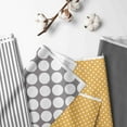 thumbnail image 2 of Bacati - Dots/Stripes, Grey/Yellow Teepee Tent for Kids/Toddlers, 100% Cotton Breathable Percale Fabric Cover, 2 of 11