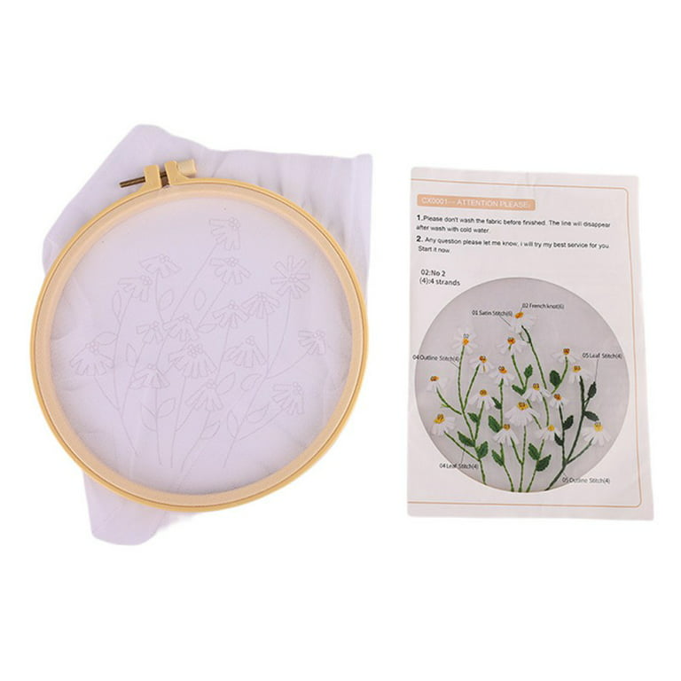 Embroidery Stitches Practice Kit, Embroidery Kit for Beginners with  Embroidery Patterns, Beginner Embroidery Kit, Crewel Embroidery Kits for  Adults