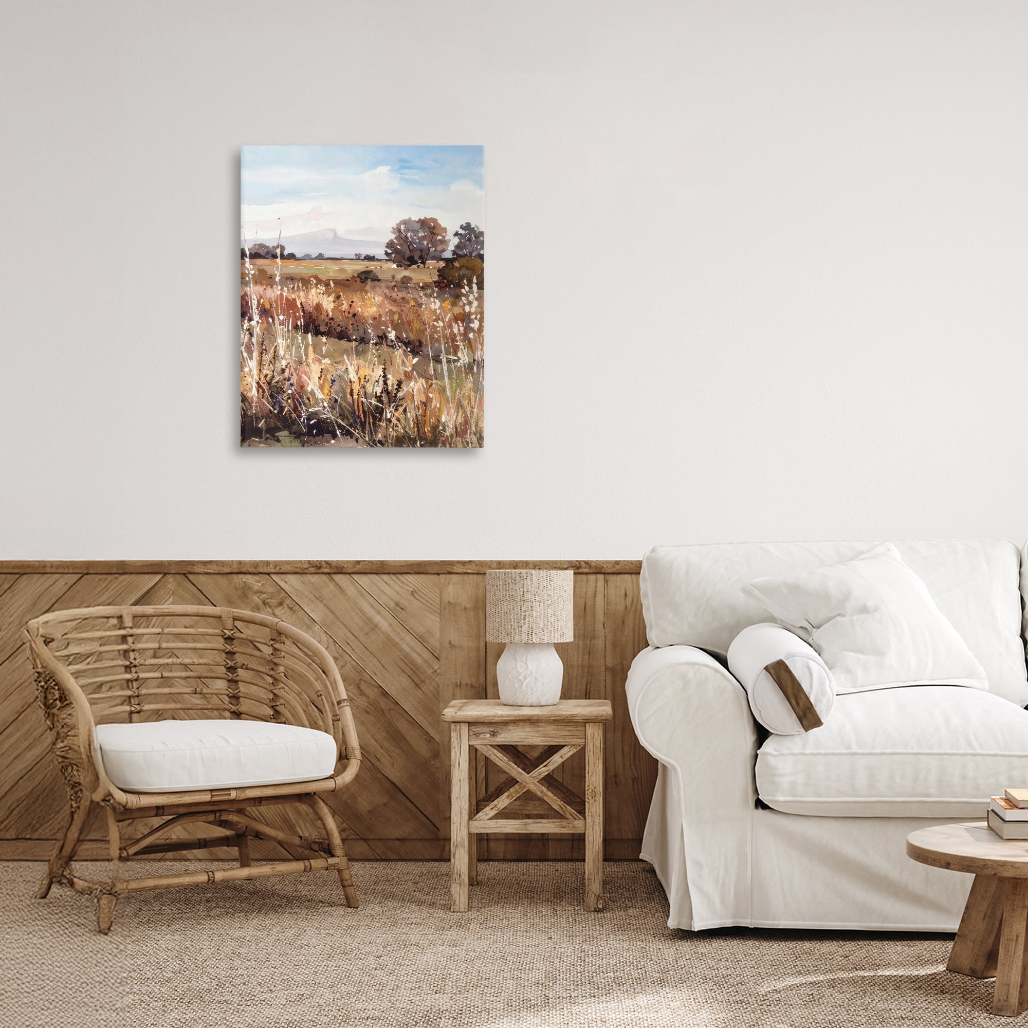 Stupell Industries Peaceful Meadow Expression Canvas Wall Art, design by Alonza Saunders