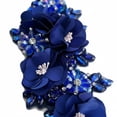thumbnail image 3 of Jiibva 3D Flower Embroidered Appliques Sew on Patch Floral Embroidery Patches with Beaded Rhinestone for DIY Sewing Crafts Clothing Decor, 3 of 7