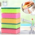 thumbnail image 2 of 15 Sponge Scouring Pads Kitchen Dishes Cleaner Scour Scrub Cleanning Wholesale !, 2 of 3