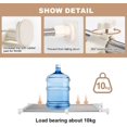 thumbnail image 4 of Closet Tension Shelf & Rod Expandable Metal Storage Rack Adjustable Organizer DIY Divider Separator for Cabinet Wardrobe Cupboard Kitchen Bathroom, 4 of 7