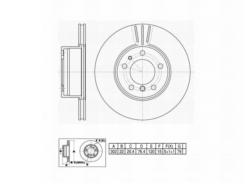 Winstop Brake Rotor, Front WS229940, BMW 525i 1995-1989