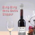 thumbnail image 2 of 2pcs Bling Decorative Wine Stoppers,funny Cute Bottle Plug Made (white), 2 of 5