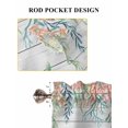 thumbnail image 6 of Summer Coastal Living Room Curtains 2 Panel, Nautical Sea Coral Shell Starfish Wood Gray Cafe Window Treatment, Farmhouse Bedroom Bathroom Kitchen Curtains Drapes 104"x45", 6 of 6