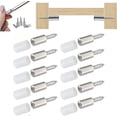 thumbnail image 1 of 20pcs Embedded Self-Tapping Screws, Self-Tapping Screws Laminate Bracket for Cabinet, Shelf Support Screws with Non-Slip Sleeve, Self-Tapping Emb, 1 of 4
