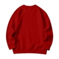 thumbnail image 4 of Kids Sweatshirt for Girls Solid Long Sleeve Top Crewneck Soft Pullover Casual School Kids Shirt 5-14 Years, 4 of 5