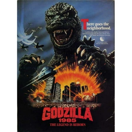 Pop Culture Graphics MOVAB23983 Godzilla 1985 The Legend Is Reborn Movie Poster, 11 x 17